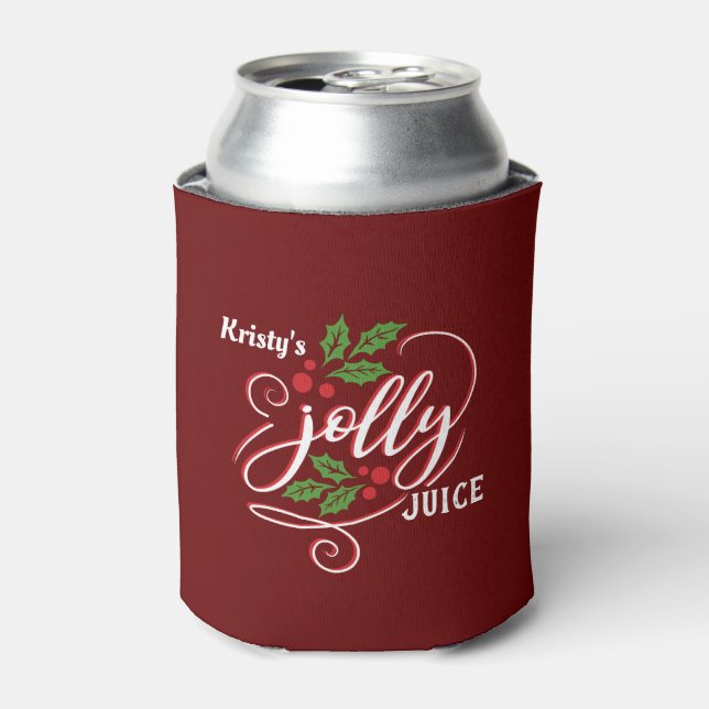 Porta-lata Jolly Juice Christmas Cheer Beer Personalizada (Can Front)