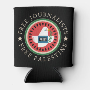 Porta-lata Jornalistas Livres Palestina Livre