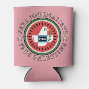 Porta-lata Jornalistas Livres Palestina Livre