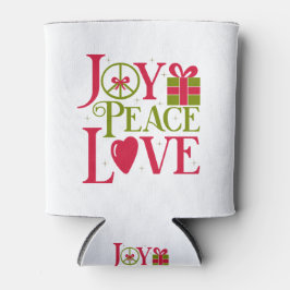 Porta-lata Joy Peace Love