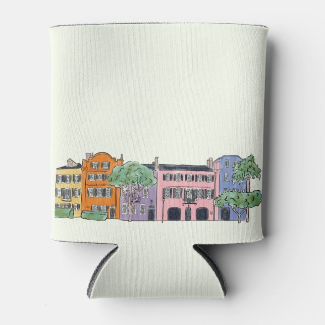 Porta-lata K & J Charleston, SC Wedding (Frente)