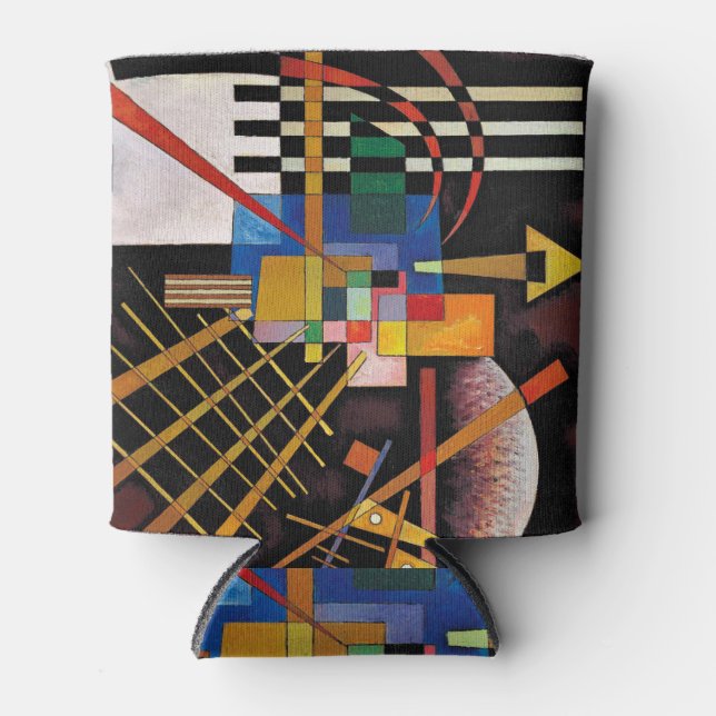 Porta-lata Kandinsky Modern Abstrato Expressionista Trabalho  (Frente)