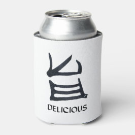 Porta-lata Kanji Delicious branco pode resfriar