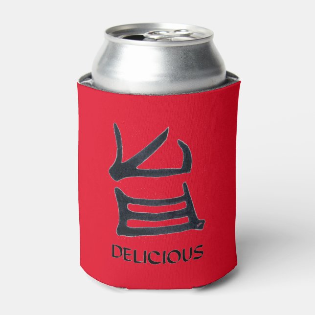 Porta-lata Kanji Delicious red pode resfriar (Can Front)