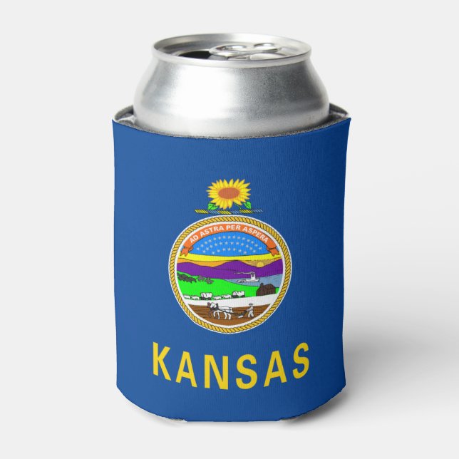 Porta-lata Kansas flag (Can Front)