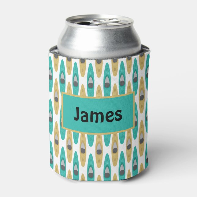 Porta-lata Kayaking Blue Taupe Watersport (Can Front)