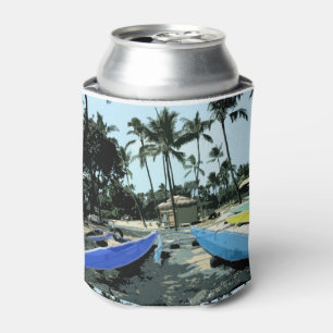 Porta-lata Kayaks em uma praia havaiana pode resfriar
