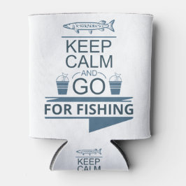 Porta-lata Keep calm and go for fishing