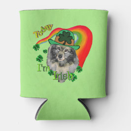Porta-lata Keeshond St Patricks
