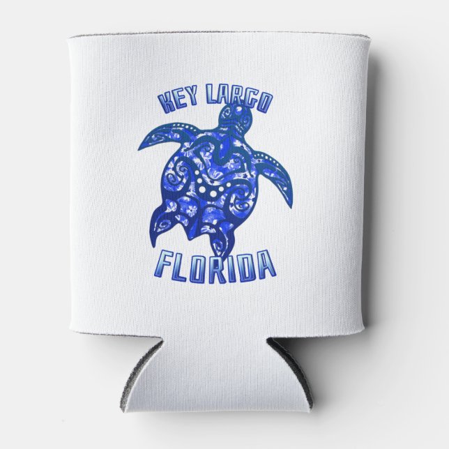 Porta-lata Key Largo Florida Vacation Tribal Turtle (Frente)