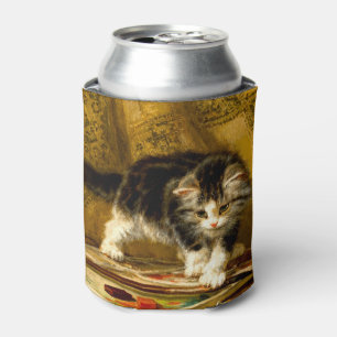 Porta-lata Kitten com pintura e escovas