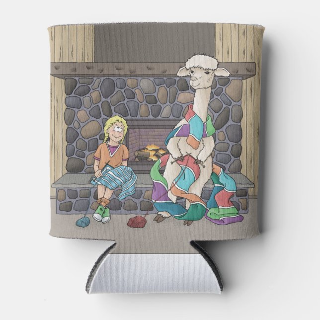 Porta-lata Knitting Alpaca (Frente)