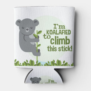 Porta-lata Koalajei escalou este bastão, Funny Legal Koala