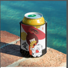 Porta-lata KOKESHI LOVE Chow dog heart Kitchen Towels