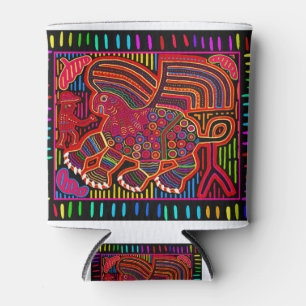 Porta-lata Kuna Indian Friendly Dragon Mola