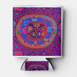 Porta-lata Kuna Indian Mola Compass