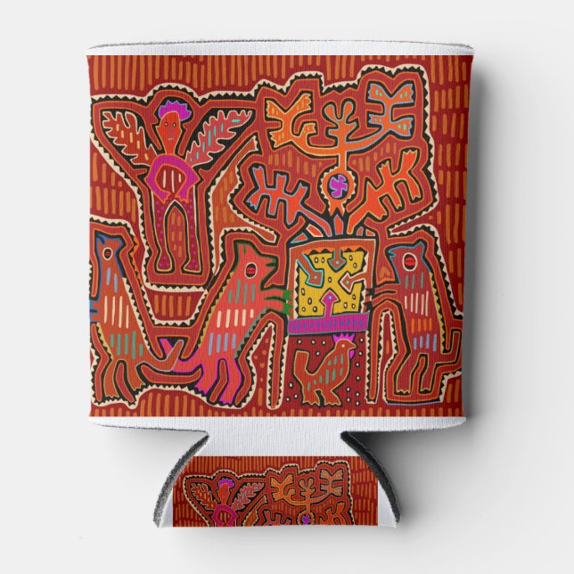 Porta-lata Kuna Shaman Peyote Ritual - SCOTUS Corta meus Dire (Frente)