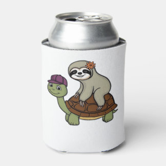 Porta-lata Lã montando uma tartaruga Clássica T-Shirt