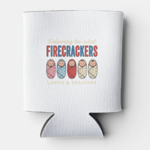 Porta-lata Labor & Delivery Fogos de Artifício Enfermeira de