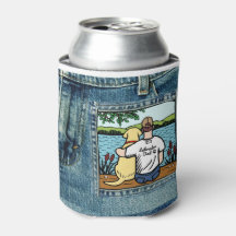 Labrador Amarelo e Vista do Lago Pai