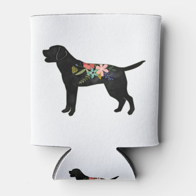 Porta-lata Labrador Retriever Dog Breed Bohemian Floral (Frente)
