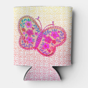 Porta-lata Lacey Butterfly pode resfriar
