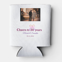 Porta-lata Laço rosa comemora 50 anos de casamento