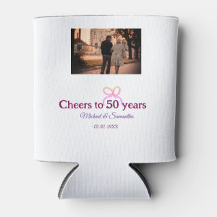Porta-lata Laço rosa comemora 50 anos de casamento