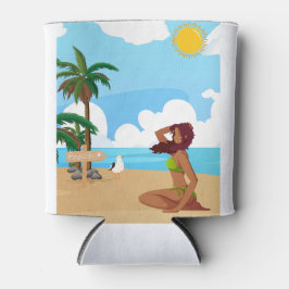 Porta-lata ladie na praia