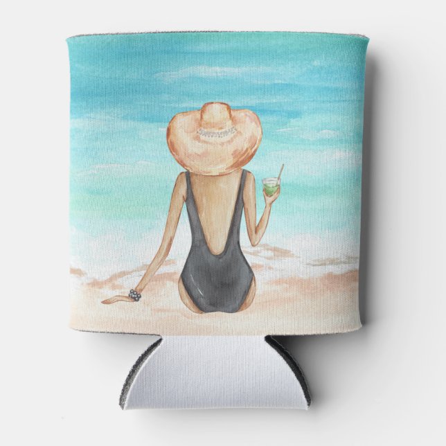 Porta-lata ladie na praia (Frente)