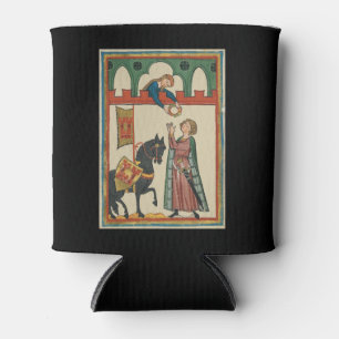 Porta-lata Lady Awarding Knight A Garland, 14 século