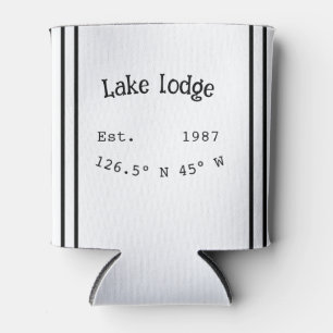 Porta-lata Lago House ets. Data ano em que as coordenadas per