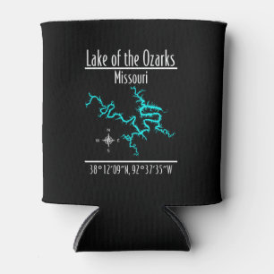 Porta-lata Lago Ozarks Missouri Coordenadas Isopor