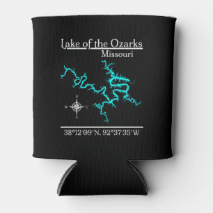 Porta-lata Lago Ozarks Missouri Mapa Coordenadas