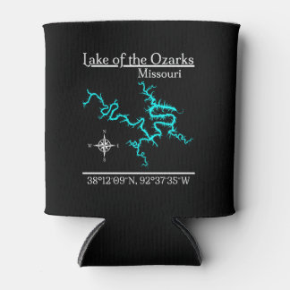Porta-lata Lago Ozarks Missouri Mapa Coordenadas