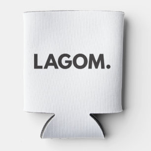 Porta-lata LAGOM. Black and White Can Cooler