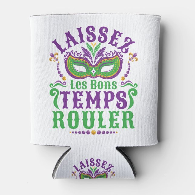 Porta-lata Laissez Les Bons Temps Rouler Mardi Gras (Frente)