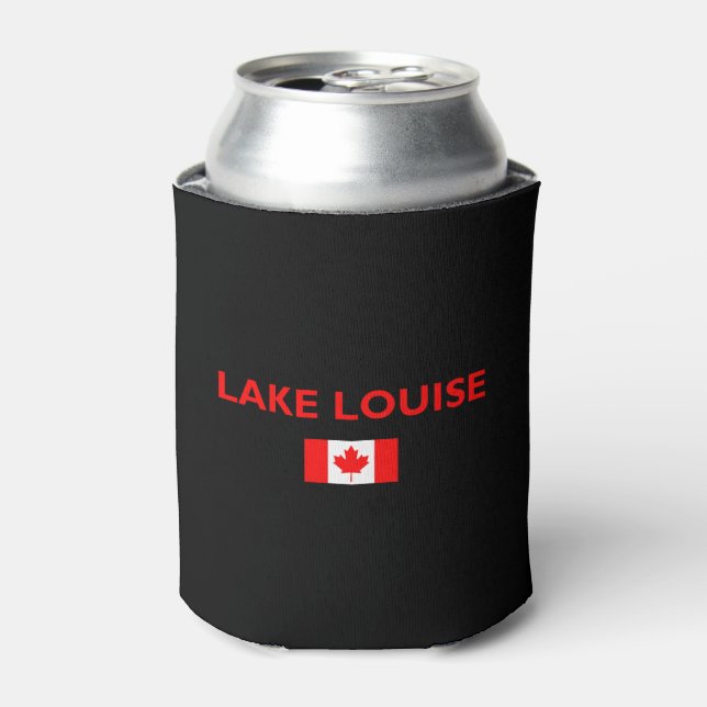 Porta-lata Lake Louise Canada Flag Dark Color (Can Front)