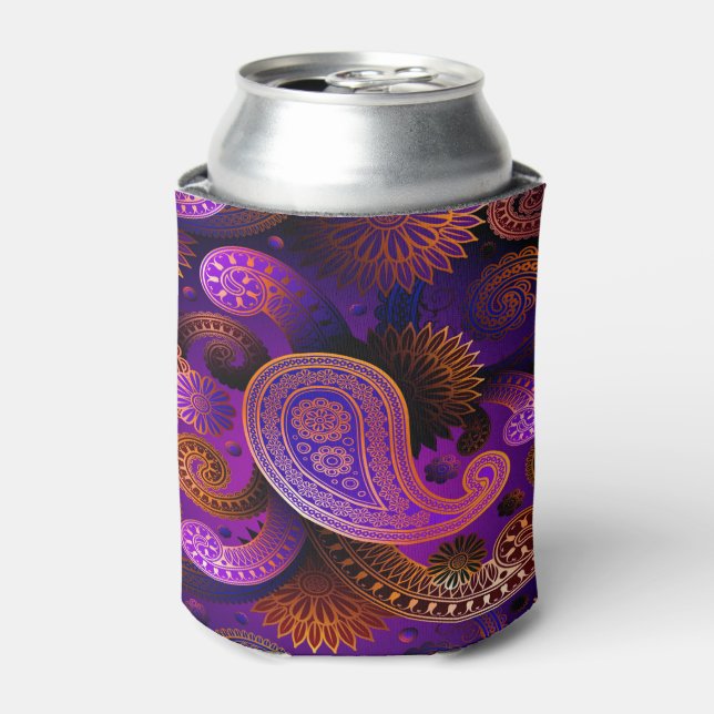 Porta-lata Lâmpadas de resfriamento/Paisley roxo (Can Front)