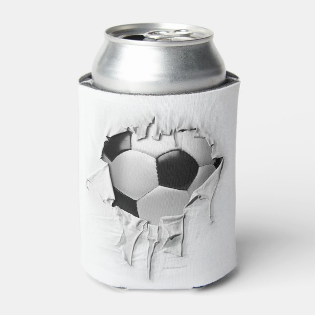 Porta-lata Lança-Lhe O Futebol Branco (Can Front)