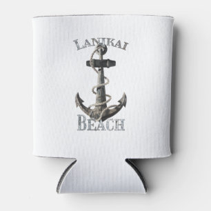 Porta-lata Lanikai Beach Hawaii Vacante Anchor Náutico Sail