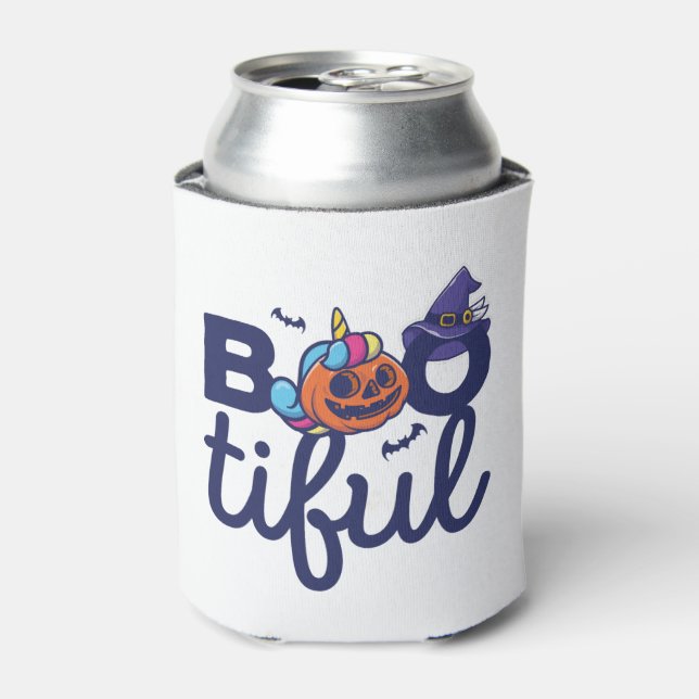 Porta-lata Lanterna Bootiful Halloween Engraçado Unicorn Pump (Can Front)
