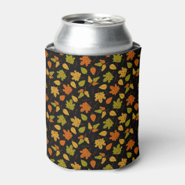 PORTA-LATA LARANJA DOURADA FOLHAS VERDE VERDE AUTUMN