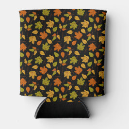 PORTA-LATA LARANJA DOURADA FOLHAS VERDE VERDE AUTUMN