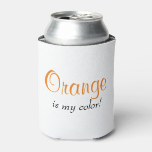 Porta-lata Laranja É Minha Cor Dizendo