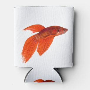Porta-lata Laranja Japonês Combatendo Peixe Betta Siamês