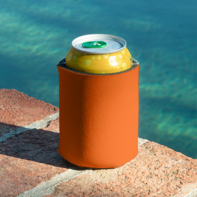 Porta-lata Laranja Verdadeiro Cor Sólida (Piscina in situ)