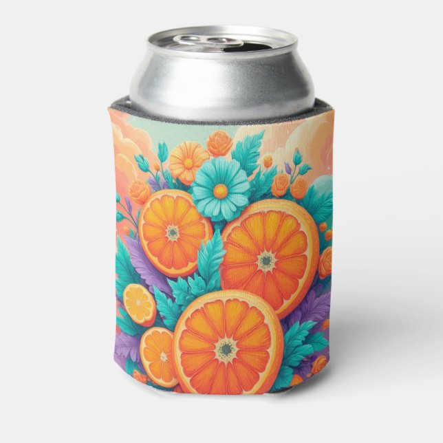 Porta-lata Laranjas coloridas (Can Back)