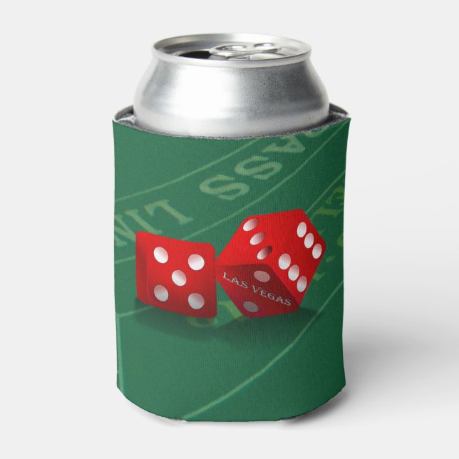 Porta-lata Las Vegas Red Dice (Can Front)