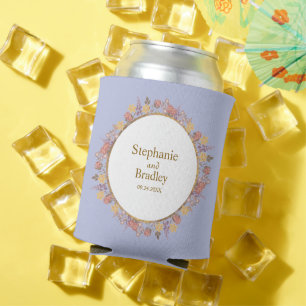 Porta-lata Lata de Cana Personalizada Floral Lavanda Elegante